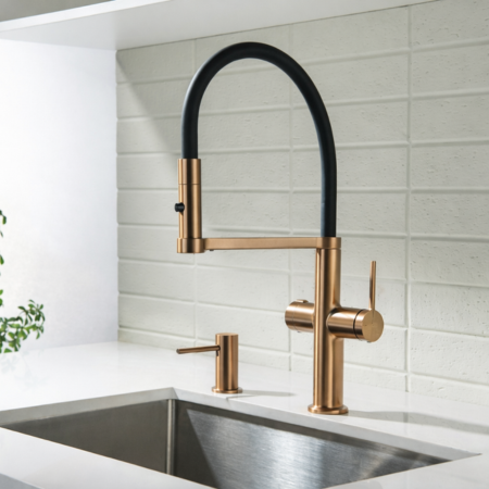 Bateria z przełącznikiem wody kranowej i filtrowanej